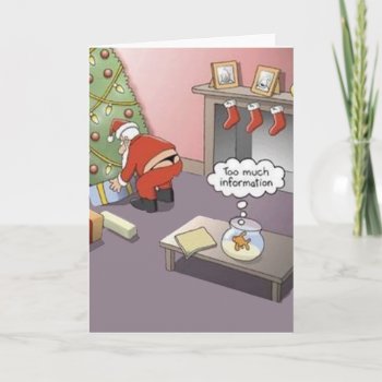 Santa Thong Christmas Card by Unique_Christmas at Zazzle