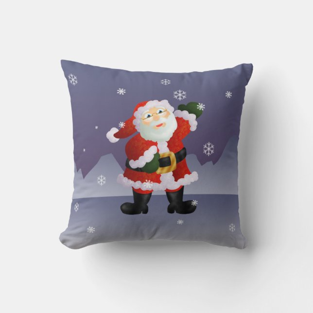 Santa Throw Pillow (Front)