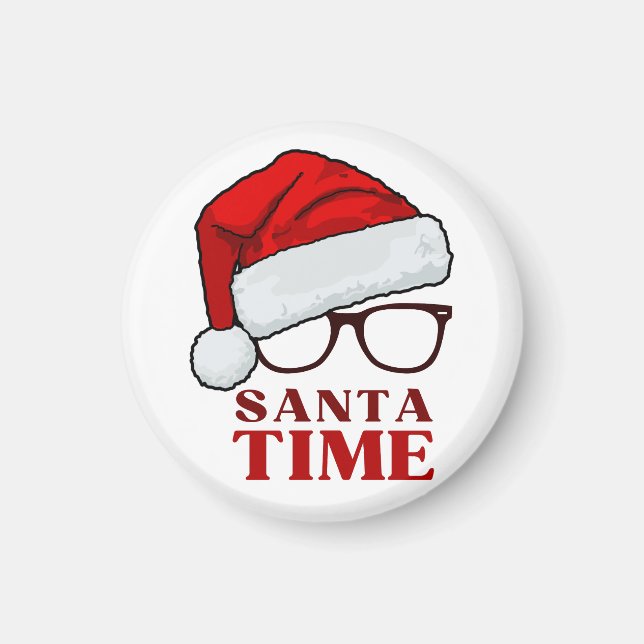 Santa Time  Magnet (Front)