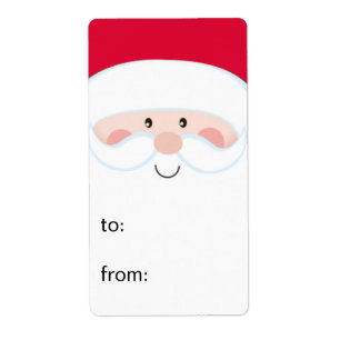 Santa To From Gift Tags