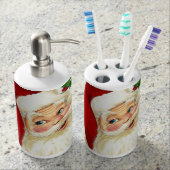 Santa Toothbrush Holder and Soap Dispenser Set (Front)