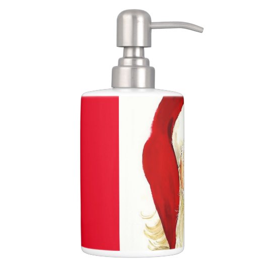 Santa Toothbrush Holder and Soap Dispenser Set (Right)
