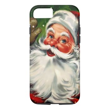 Santa Tough Iphone 7 Case by Vintage_Gifts at Zazzle