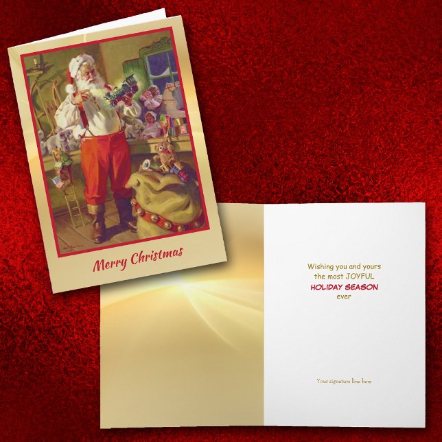 Santa Toy Workshop Christmas Card (Creator Uploaded)