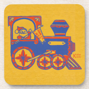 Santa Train Beverage Coaster