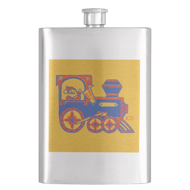 Santa Train Flask (Front)