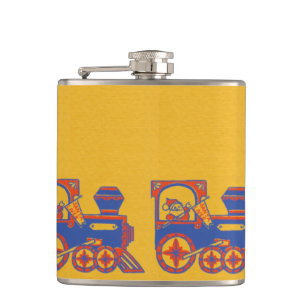 Santa Train Hip Flask