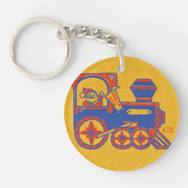 Santa Train Keychain (Front)