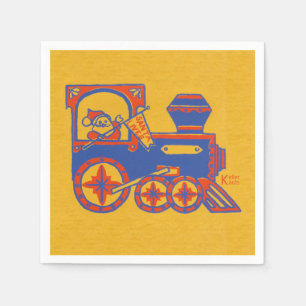 Santa Train Paper Napkins