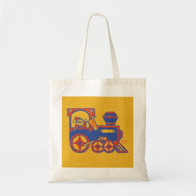 Santa Train Tote Bag (Front)