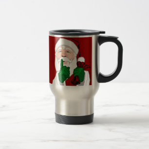 Santa Travel Mug Coffee Cup Festive Santa Cup