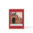 Santa Trial Humor Christmas Postcard