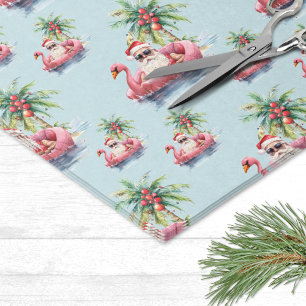 Santa Tropical Christmas Tissue Paper