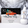 Santa Truck Chistmas Tree Party Invitation