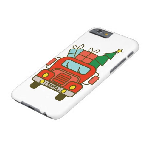 Santa truck front view Merry Christmas Barely There iPhone 6 Case