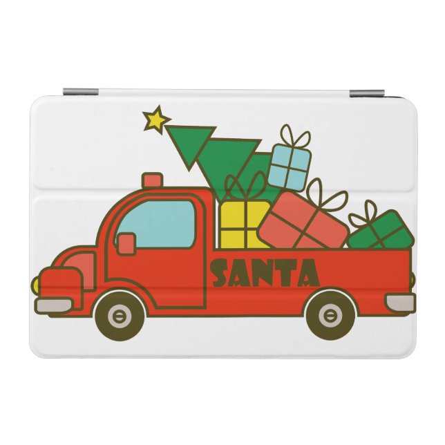 Santa truck side view Merry Christmas iPad Mini Cover (Horizontal)