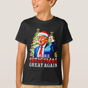 Santa Trump 45-47 Xmas Pajamas Make Christmas Grea T-Shirt