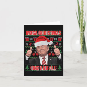 Santa Trump Christmas Humor Funny Trump Xmas 1 Card