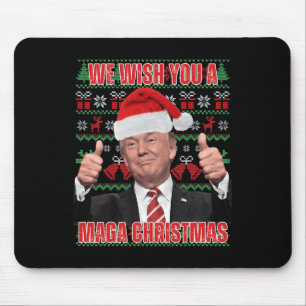 Santa Trump Christmas Humor Funny Trump Xmas 2 Mouse Pad