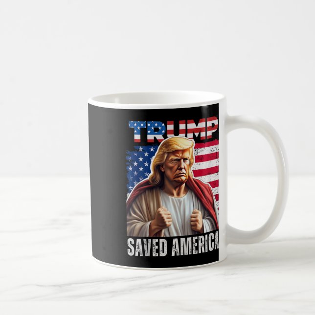 Santa Trump Christmas Humor Funny Trump Xmas Tank  Coffee Mug (Right)