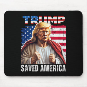 Santa Trump Christmas Humor Funny Trump Xmas Tank  Mouse Pad