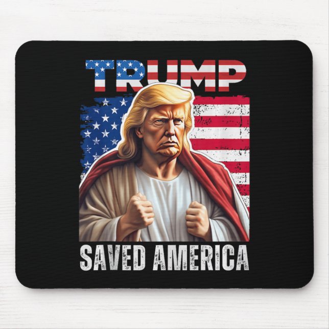 Santa Trump Christmas Humor Funny Trump Xmas Tank  Mouse Pad (Front)