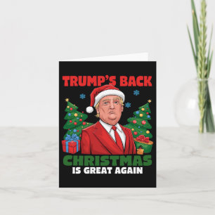 Santa Trump Dance Make Christmas Great Again Ugly  Card