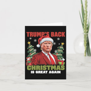 Santa Trump Dance Make Christmas Great Again Ugly  Card