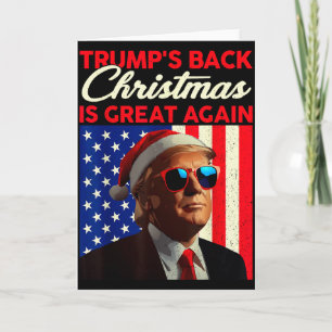 Santa Trump Dance Make Christmas Great Again Ugly Card