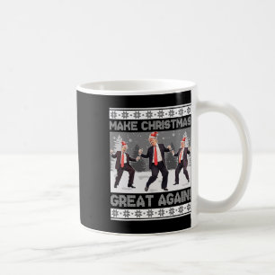 Santa Trump Dance Make Christmas Great Again Ugly Coffee Mug