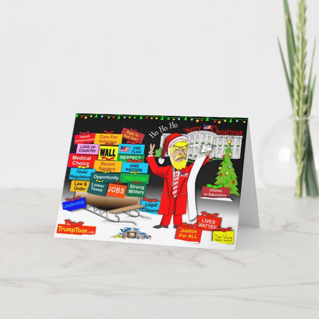 Santa Trump Holiday Card (Front)