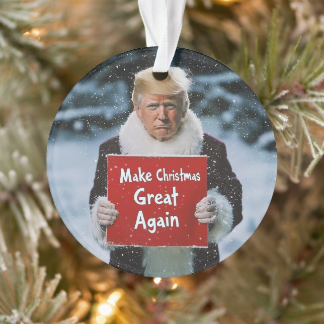 Santa Trump: “Make Christmas Great Again” Ornament (Tree)