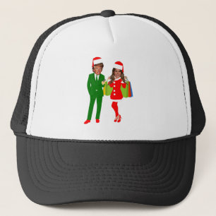 santa trump melania trucker hat