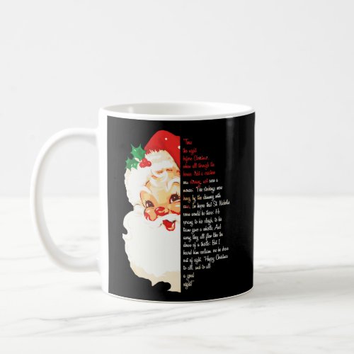 Santa Twas The Night Before Christmas Matching Paj Coffee Mug
