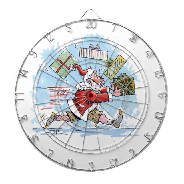 Santa Unprepared dartboard (Front)