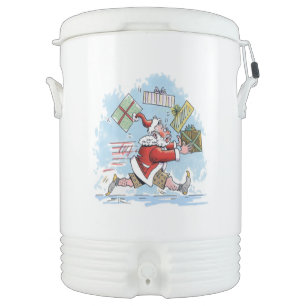 Santa Unprepared Igloo beverage cooler 10 gal