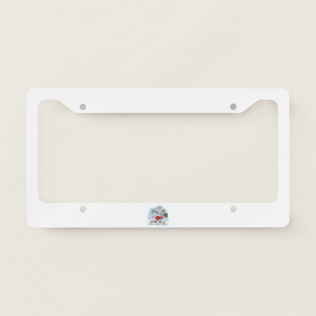 Santa Unprepared license plate frame a (Front)
