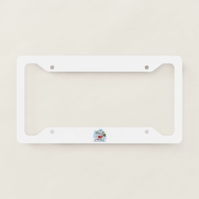 Santa Unprepared license plate frame c (Front)