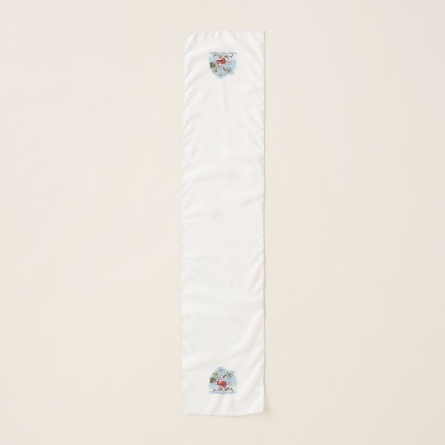 Santa Unprepared long scarf (Front)