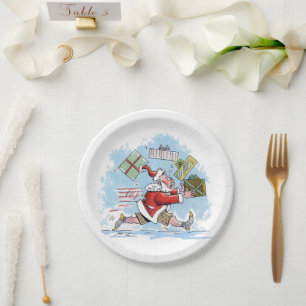 Santa Unprepared paper plates