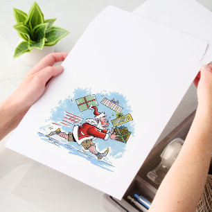 Santa Unprepared vert m shipping envelope mailers