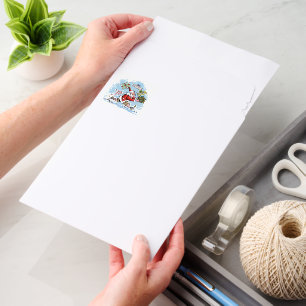 Santa Unprepared vert sm shipping envelope mailers