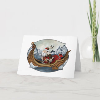 Santa Viking Holiday Card