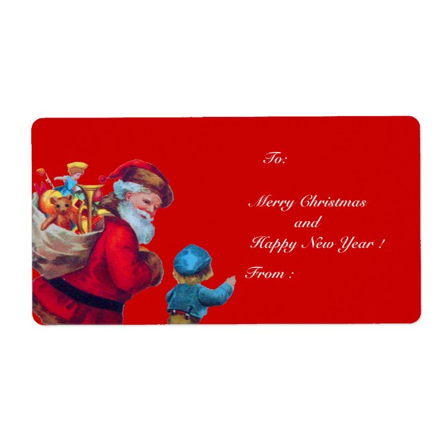 SANTA VINTAGE 2 LABEL (Front)