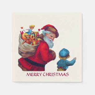 SANTA VINTAGE 2 NAPKINS