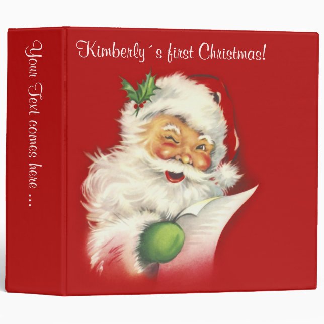 Santa Vintage Binder (Front/Spine)