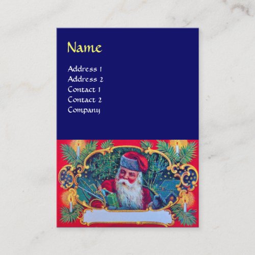 SANTA VINTAGE blue Business Card