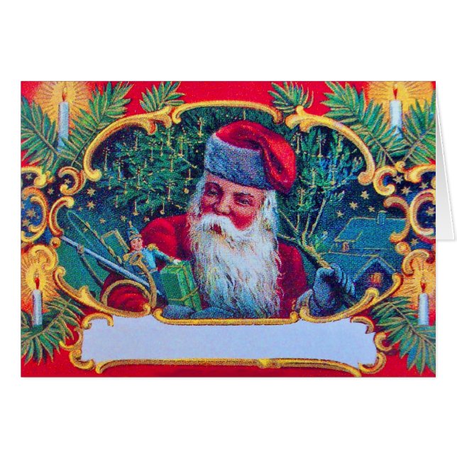 SANTA VINTAGE CARDS (Front Horizontal)