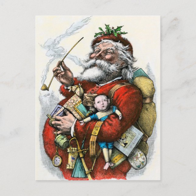 Santa Vintage Postcard (Front)