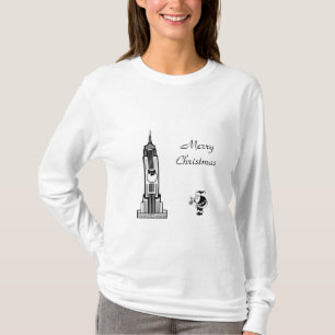 Santa Vintage Style New York City Christmas T-Shirt